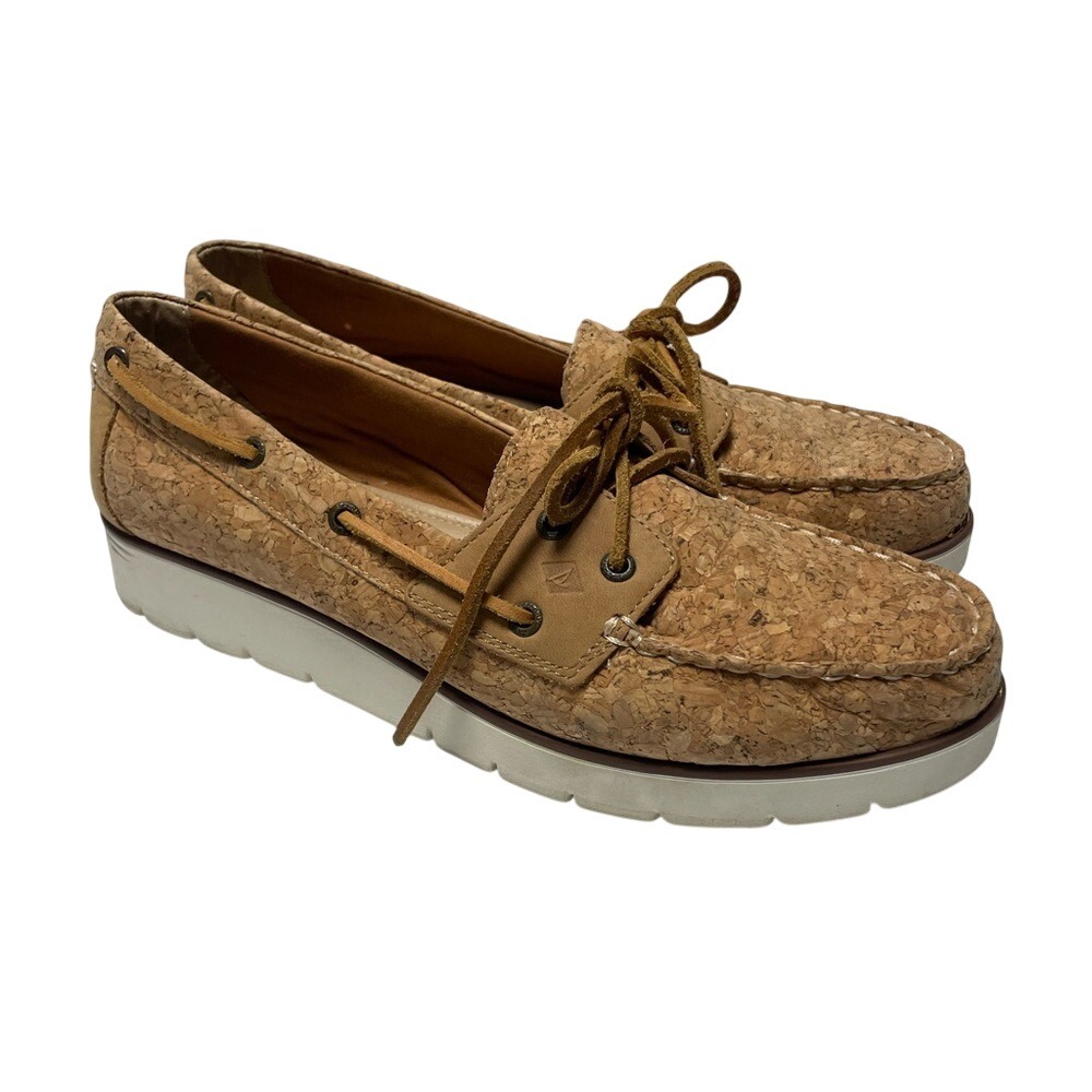 Sperry‎ Top Sider Azur Cora Cork Boat Shoes Womens 10